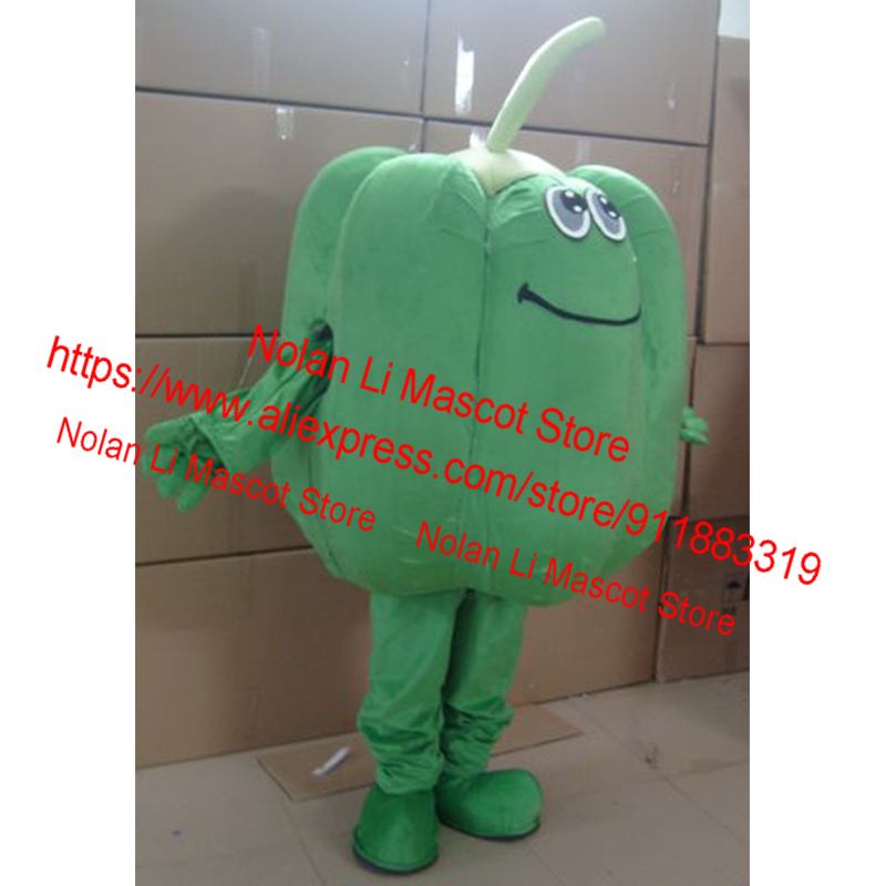 New Customized EVA Material Pepper Mascot Costume Vegetable Cartoon Character Cosplay Advertising Adult Size Birthday Gift 580