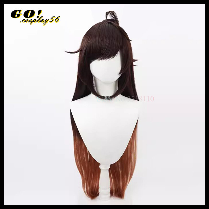 Дерби Duramente косплей парик уши хвост красновато-коричневый прямые длинные волосы для девочек Umamusume Новый Idol ролевая игра