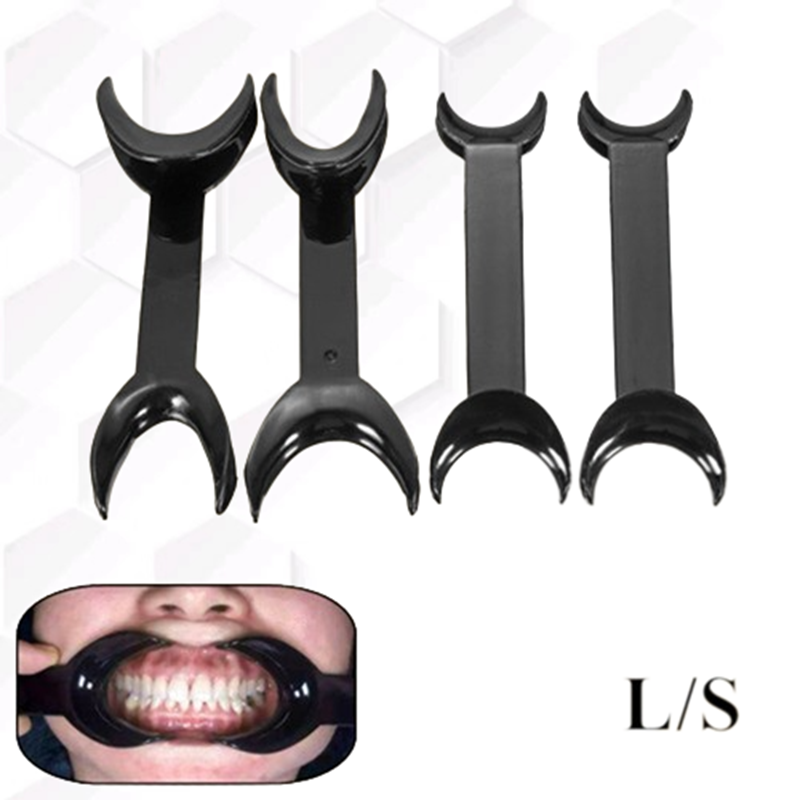 Abridor de boca de ortodoncia Dental, Retractor de labios en forma de T, abridor Intraoral, esparcidor, materiales de odontología, 4 piezas