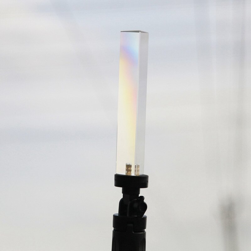 Kristallglas dreieckiges Prisma für Fotografie mit Ständer, Regenbogen glas für Hochzeits porträt Fotostudio