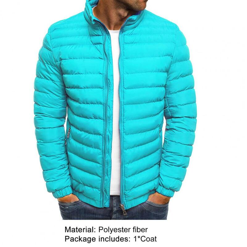 남성용 스탠드 칼라 재킷, 따뜻한 파카 코트, 스트리트웨어 패션, 남성 캐주얼 브랜드 아웃웨어, 겨울 다운 재킷