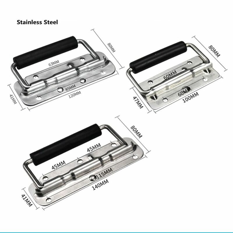 Hardware Stainless Steel Knobs Case Handle Luggage Accessories Hardware Handle Industrial Handle Tool Box Handle Movable Handle