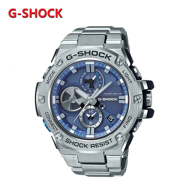 G-SHOCK GST-B100 남성용 스포츠 방수 시계, 다기능 자동 달력 알람, 주간 스톱워치 시계, LED 조명