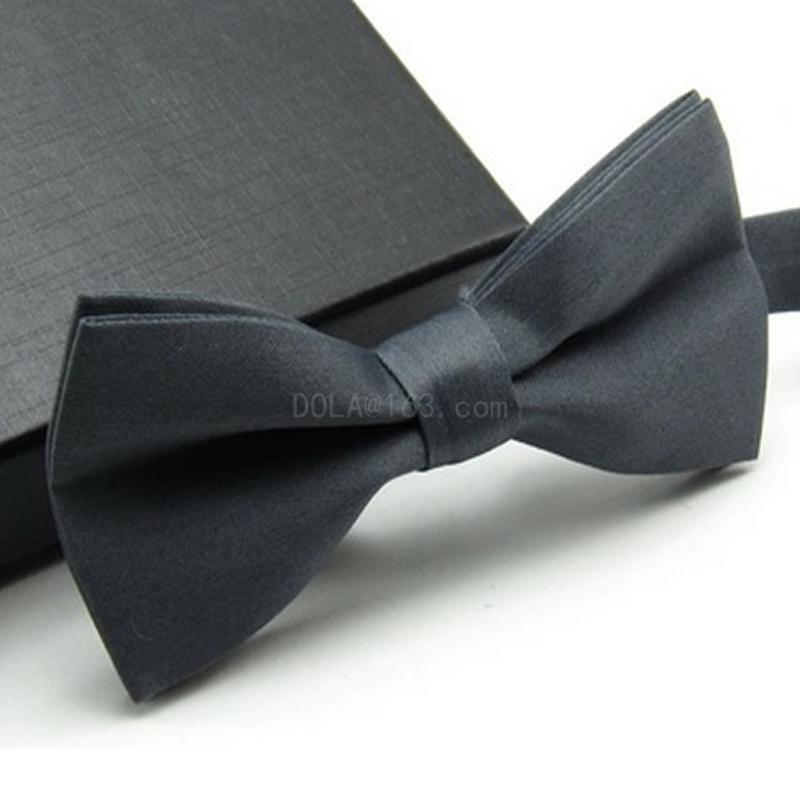 Мужская мода Регулируемый смокинг однотонный классический свадебный галстук-бабочка
