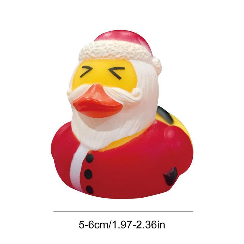Bożonarodzeniowe kaczki luzem 12 szt. Zabawny zestaw zabawka basenowa do kąpieli wanna do łazienki zabawki na imprezę dla karnawałów szkolnych i na zewnątrz
