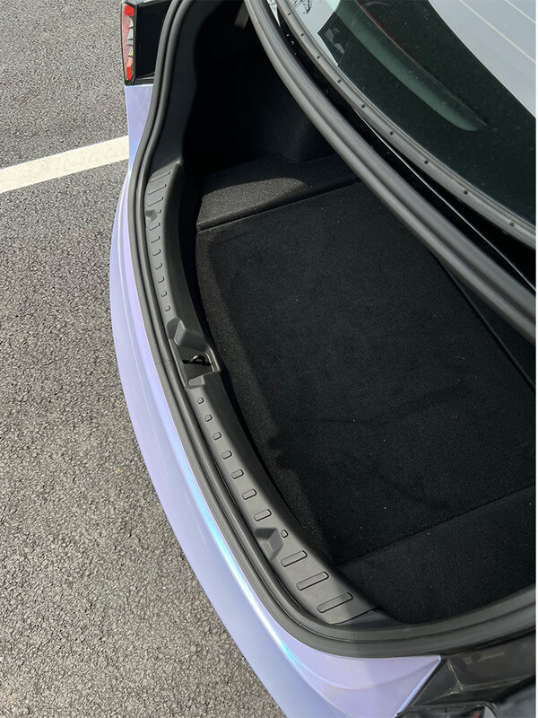 Защитная Накладка на порог Tesla Model Y/3, резиновая накладка на багажник из ТПЭ + крыло из АБС-пластика