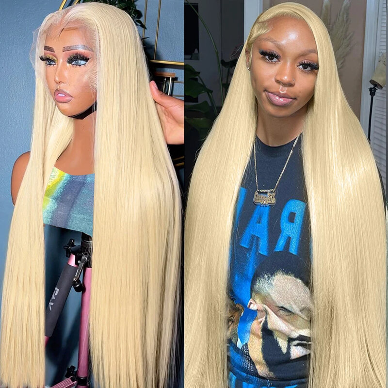 613 Blonde 13x6 HD Lace Front Wig Human Hair 30 Inch Straight Lace Frontal Wigs on Sale Glueless Wigs Human Hair Ready to Wear