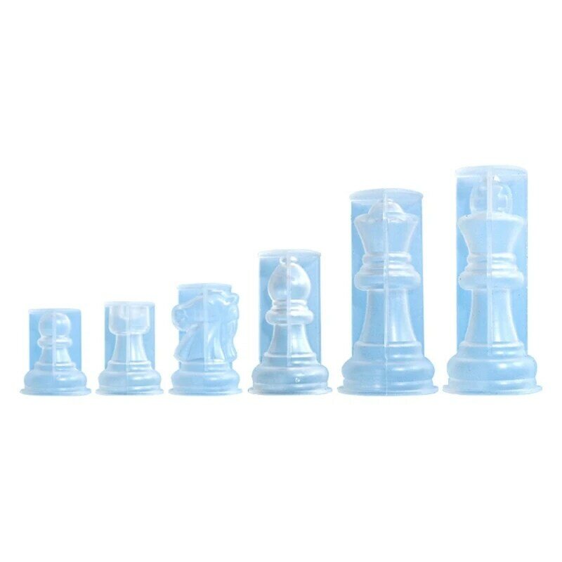 Molde para juego de mesa de ajedrez, Material de silicona, suministros para hacer a mano, manualidades DIY