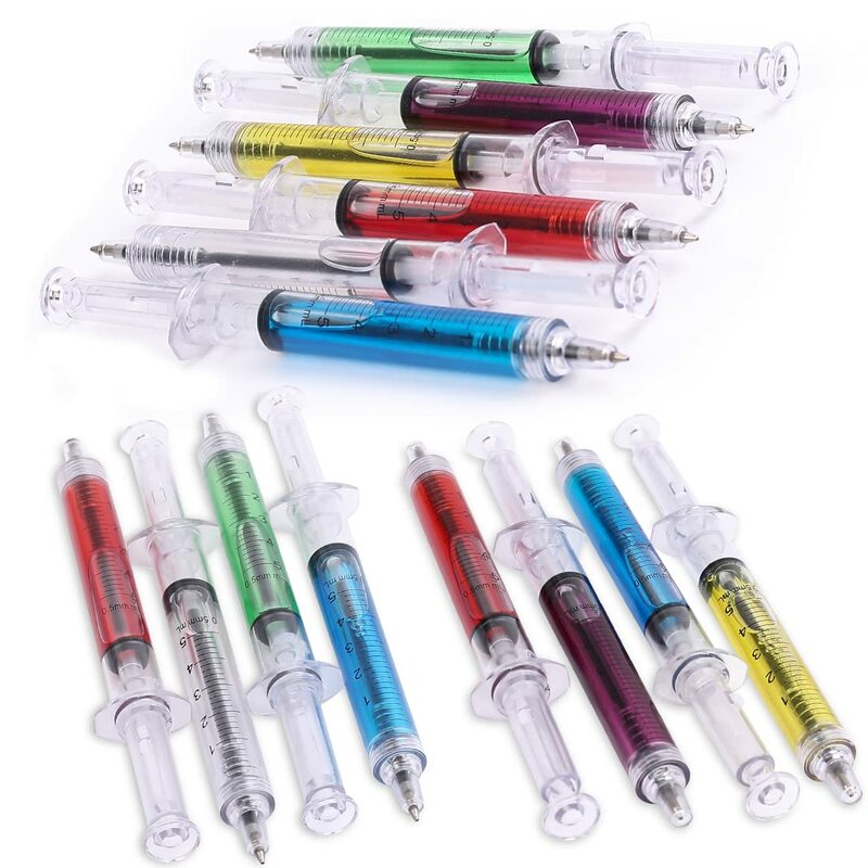 60pcs Syringe Ballpoint Pens Student Ball Point Pen School Office Supplies Learning Stationery Wholesale