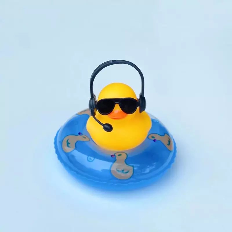 Mini carro amarelo pato borracha para acessórios do carro dashboard brinquedo pequeno pato decoração do carro interior ornamentos bonitos