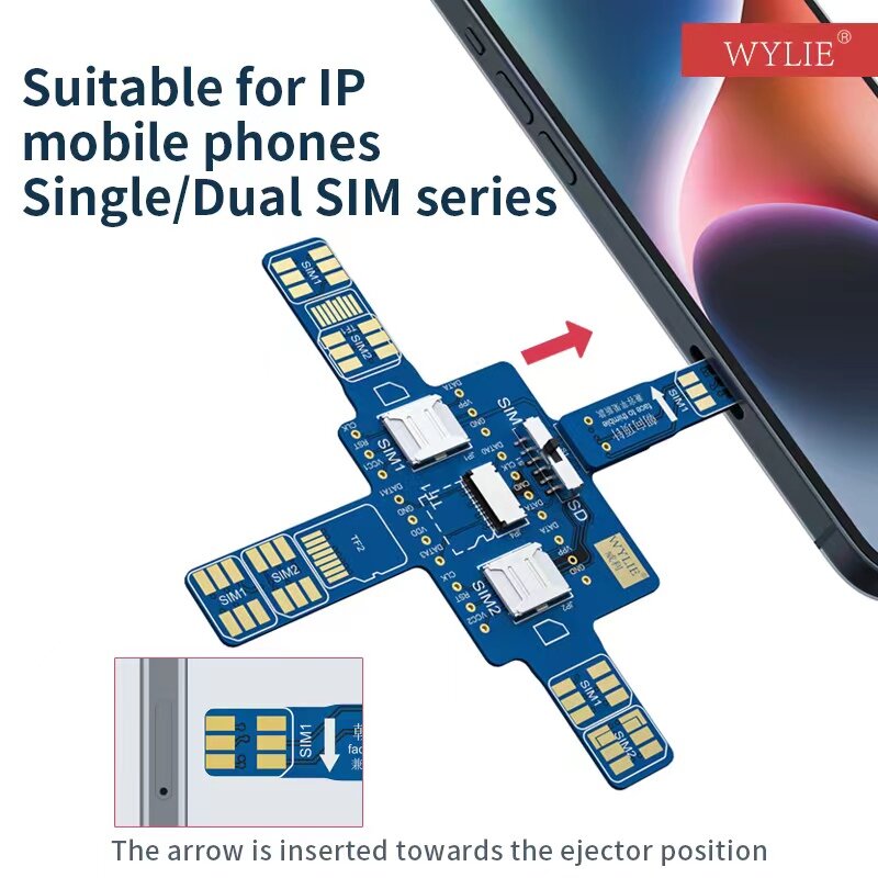 Wylie Universele Testkaart Voor Smartphones/Mobiele Telefoon Signaal Reparatie Tester/Telefoon Recycling Signaal Test/Dual Sim Android & Ios
