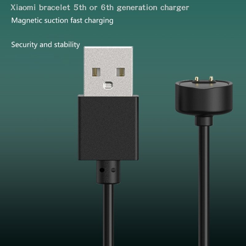 YYDS Adaptador Cable Carga USB para Miband 5 6 7 Pulsera M6 Pulsera Cable Adaptador Carga USB 55