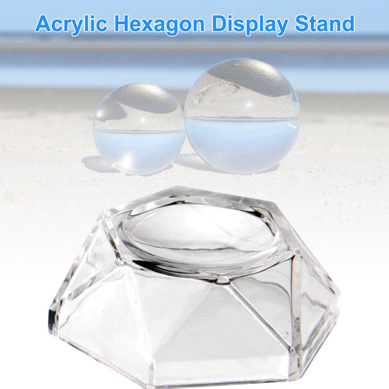 Acryl Hexagon Display Stand Halter für Softball Golf Tennis Ball Baseball Ei Sphere Puzzle Bälle