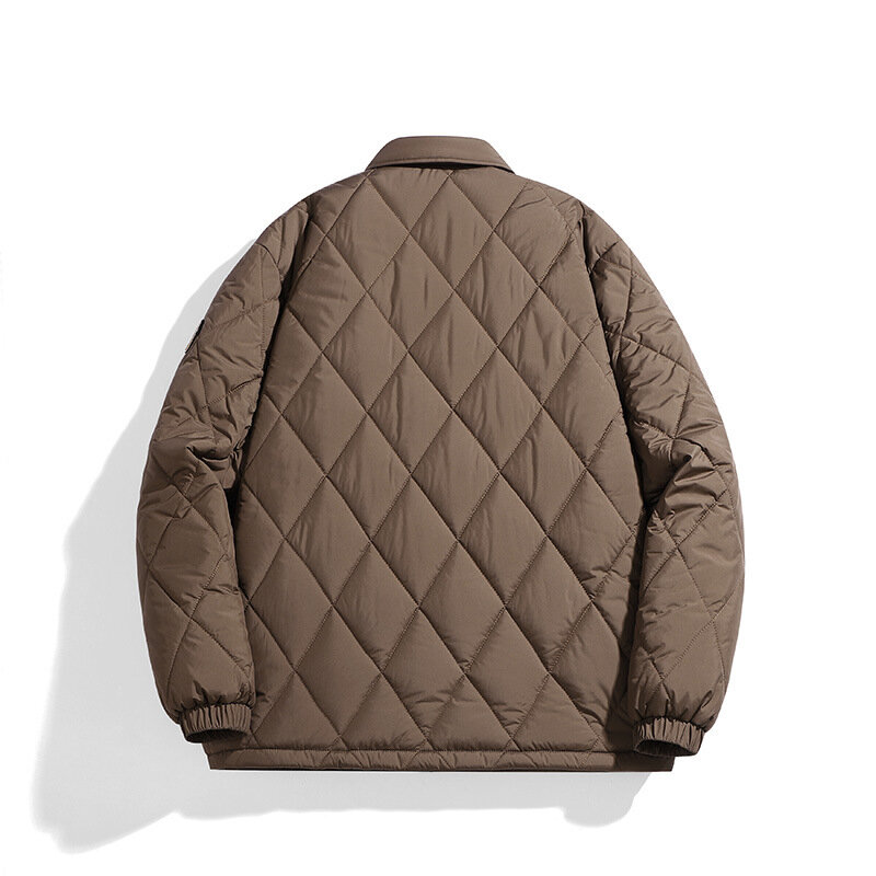 Parka kurtka męska japońska marka luźna zagęszczona bufiaste kurtki mężczyzna na co dzień ciepła zimowa ocieplana kurtka z bawełny męska odzież