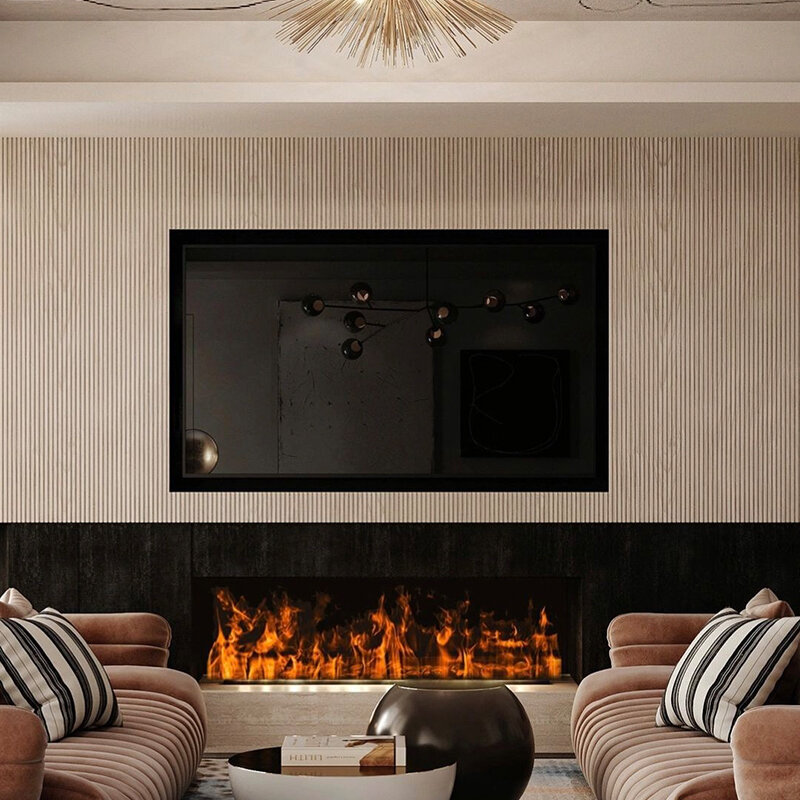 New Decor Embedded Electronic Atomization 3d Steam Fireplace Simulation Flame 100 Inch Fireplace Electric Water Vapor Fireplace