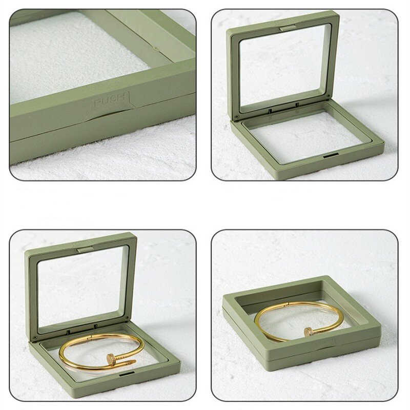 Fashion Jewelry Box Ring Earring Bracelet Necklace Display Stand Suspension Paper Cover Scratch Proof Shell Packing Dust Case
