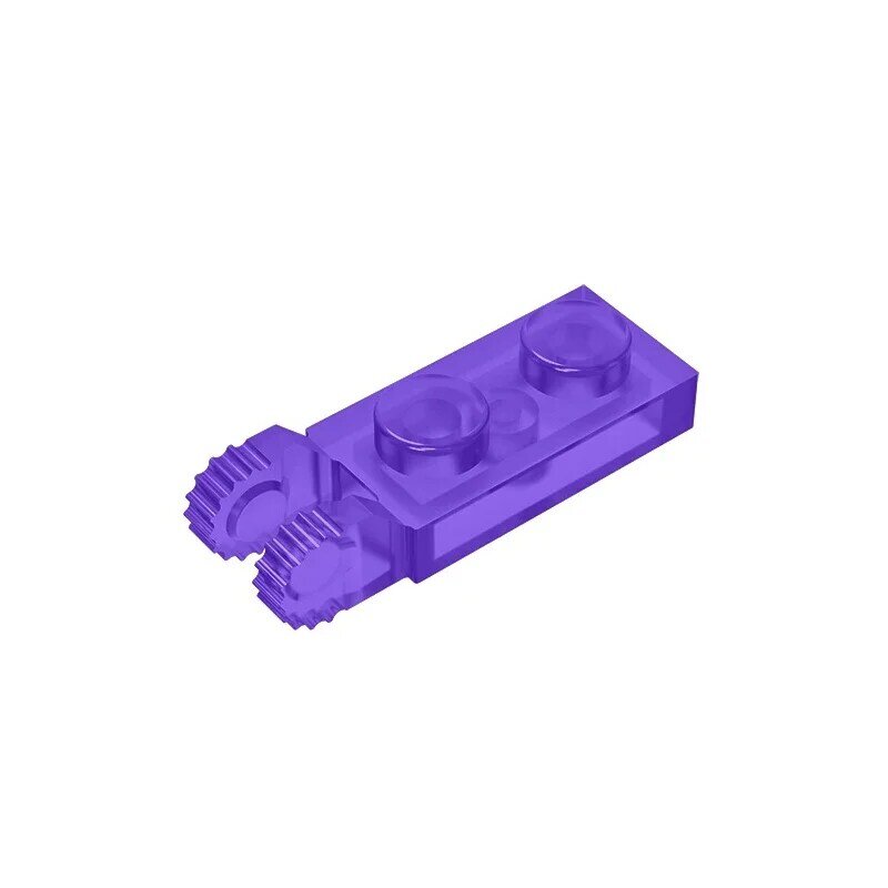 Gobricks GDS-821 PLATE 1X2 W/FORK/VERTICAL/END Single side hinged plate (teeth) compatible with lego 44302 children's DIY