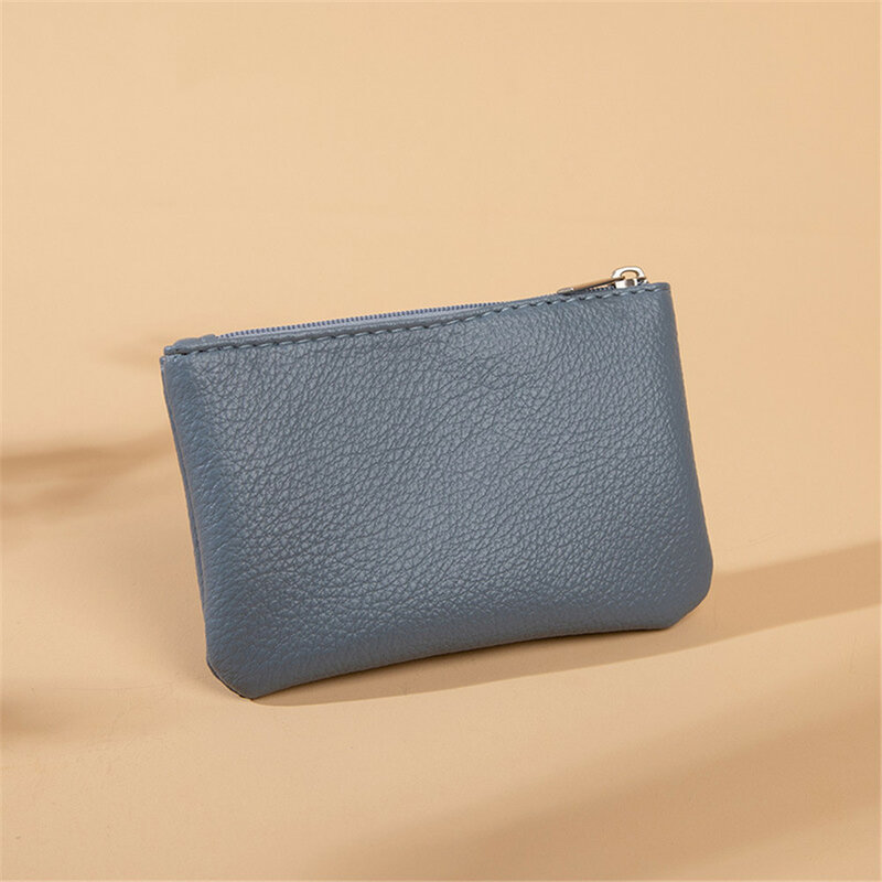 Pola Litchi dompet koin ritsleting PU tas penyimpanan kunci dompet perjalanan dompet wanita untuk tas tangan wanita dompet Pochette