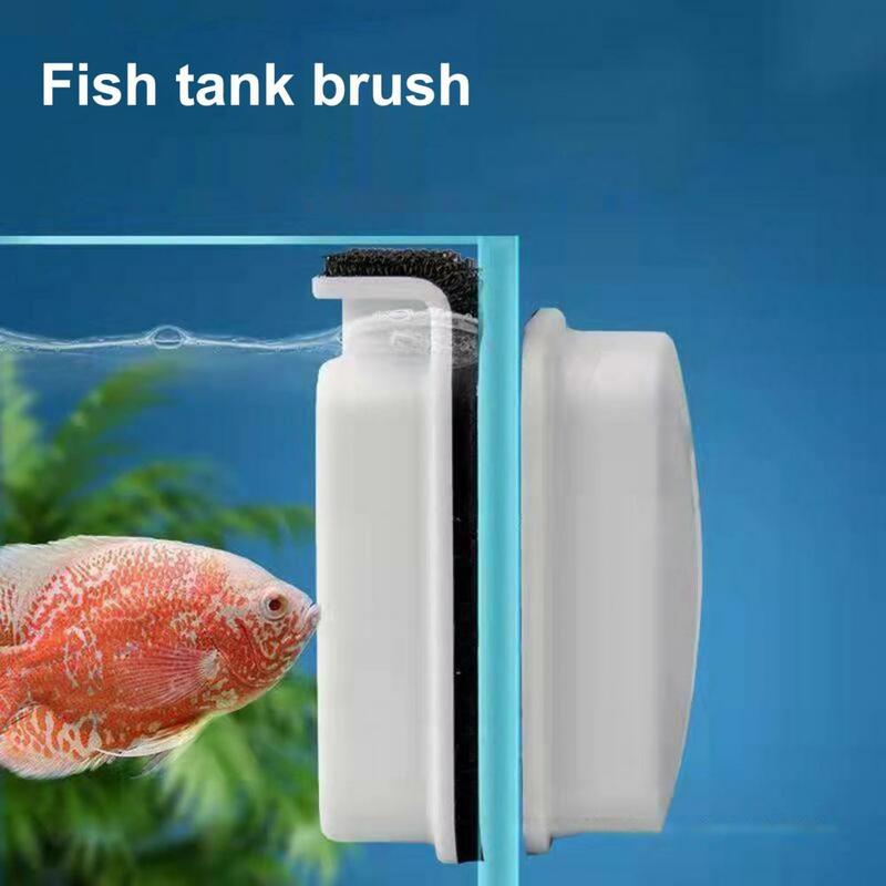 Double-sided Fish Tank Scrubber Double-sided Magnetic Fish Tank Algae Scraper Cleaner for Small Aquariums Easy to Hold Operate