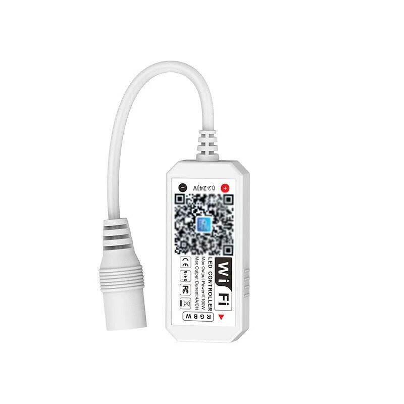 Беспроводной Wi-Fi контроллер, совместимый с Bluetooth, 12 В постоянного тока, контроллер RGB/Φ для 5050 WS2811, одноцветная Светодиодная лента RGBW