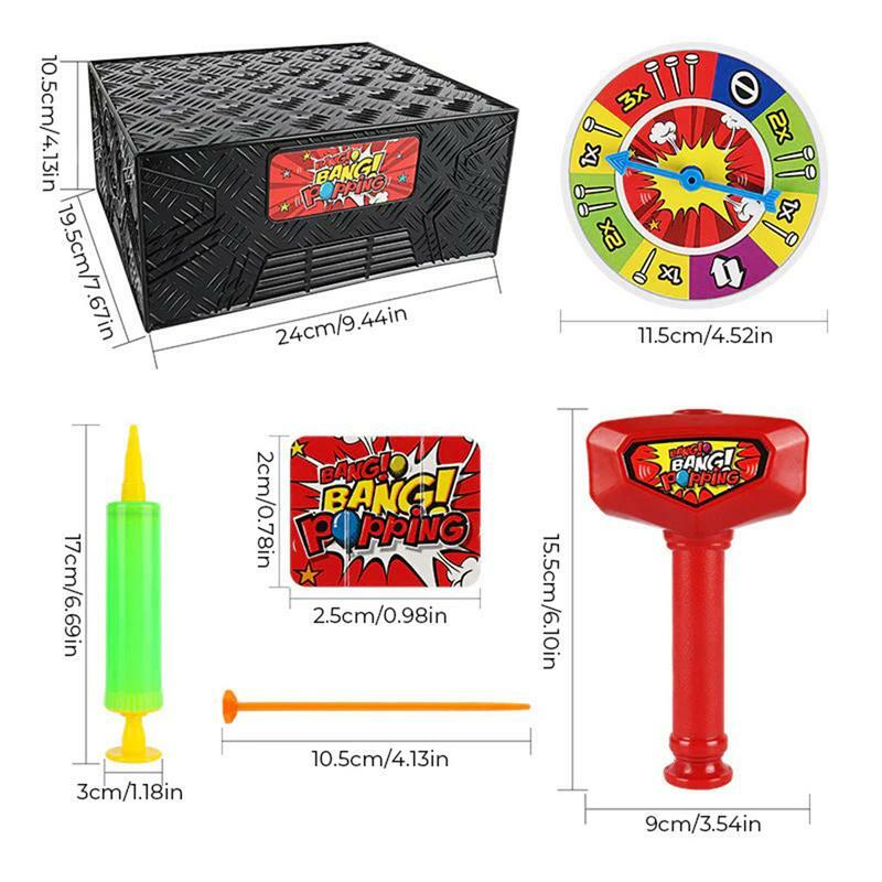 Palu balon kotak tiup permainan menyenangkan untuk anak-anak besar kreatif antistres pesta gila Prank mainan edukasi lucu