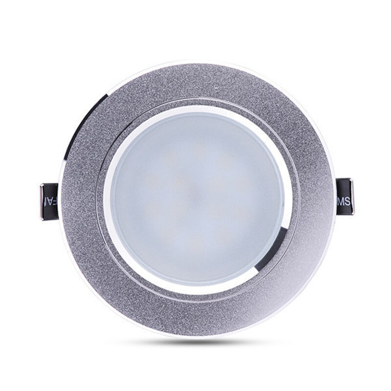 Dimmable COB LED Downlight, Refletor de teto embutido, Spot Bulb, Super brilhante, 3 anos de garantia, 5W, 10Pcs