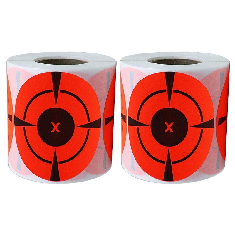 ELOS-stiker Target (kuantitas 250 buah 3 inci) Target berperekat untuk Target berburu