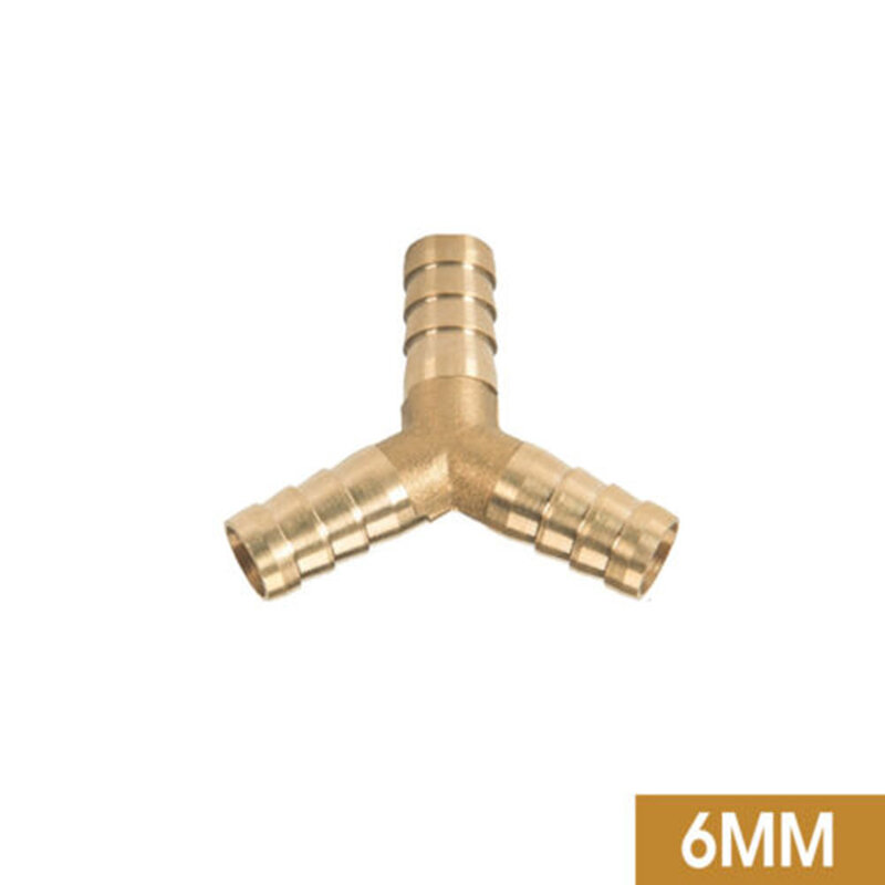 Convenient Connector 3 WAY Joiner 6mm 8mm 10mm 12mm All Copper Material Brass Fuel Hose Garden Tool Accessories