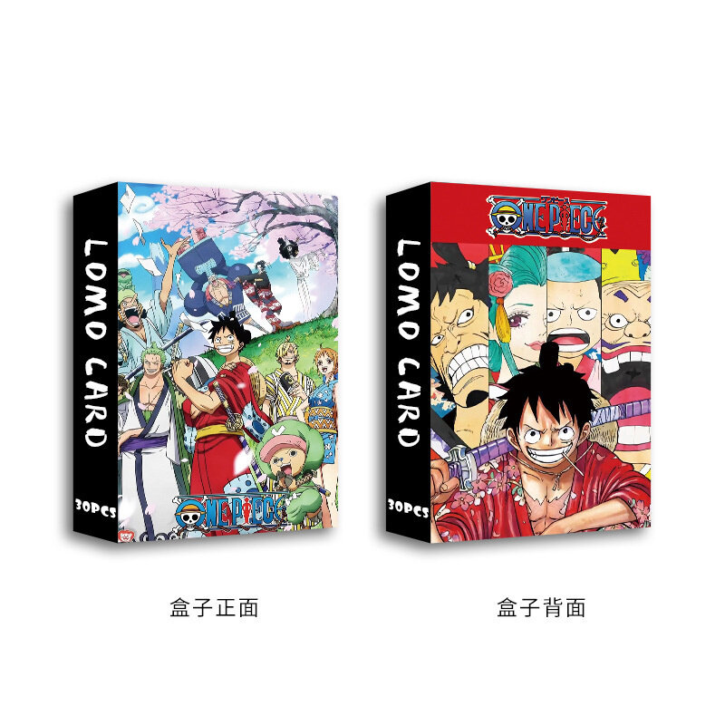 Japanese Anime Lomo Cards One Piece 1pack/30pcs Card Games With Postcards Box Message Photo Gift For Anime Fan Game Collection