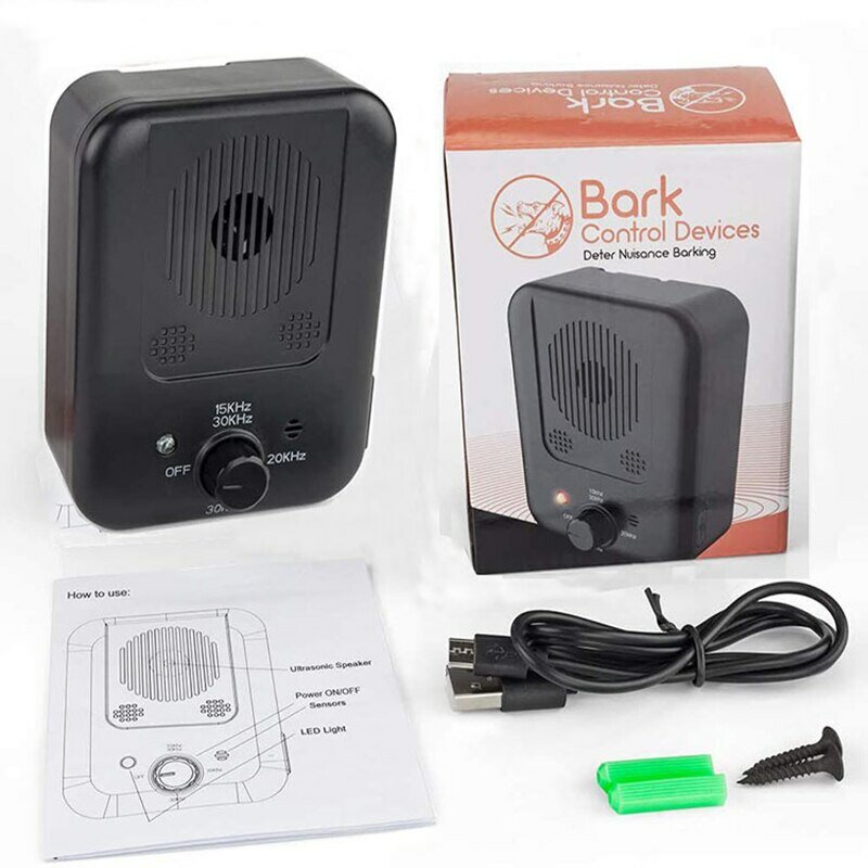Ultrasonic Barking Stop dispositivo para cão, Dispositivo de treinamento prevenção de ruído Dispositivo de condução automática do cão, novo