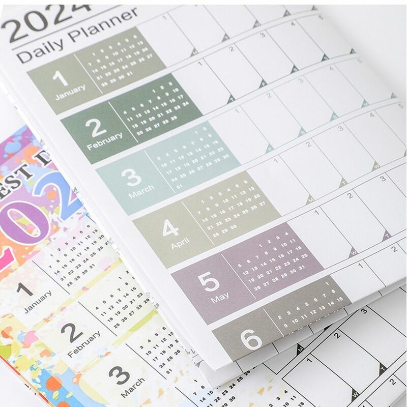 Agenda annuale settimanale annuale 2024 calendario da parete facile da usare lista delle cose da fare semplicità 2024 calendario pianificatore