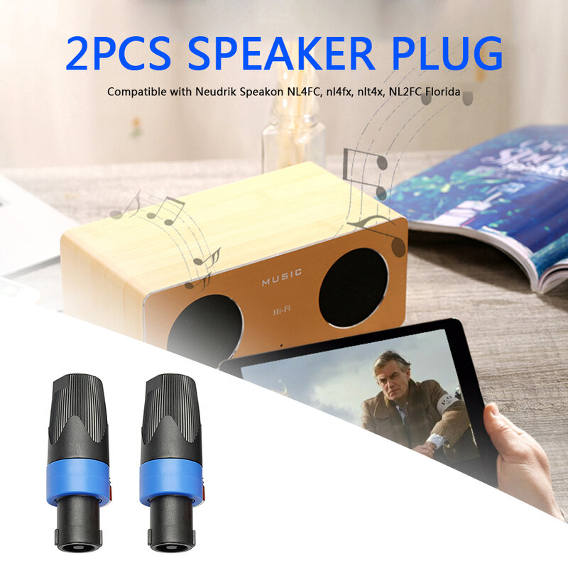 Connecteurs de haut-parleur Audio à 4 pôles, prises Twist Lock, Rechargeable, Portable, sans fil, pour Neutrik talk NL4FC