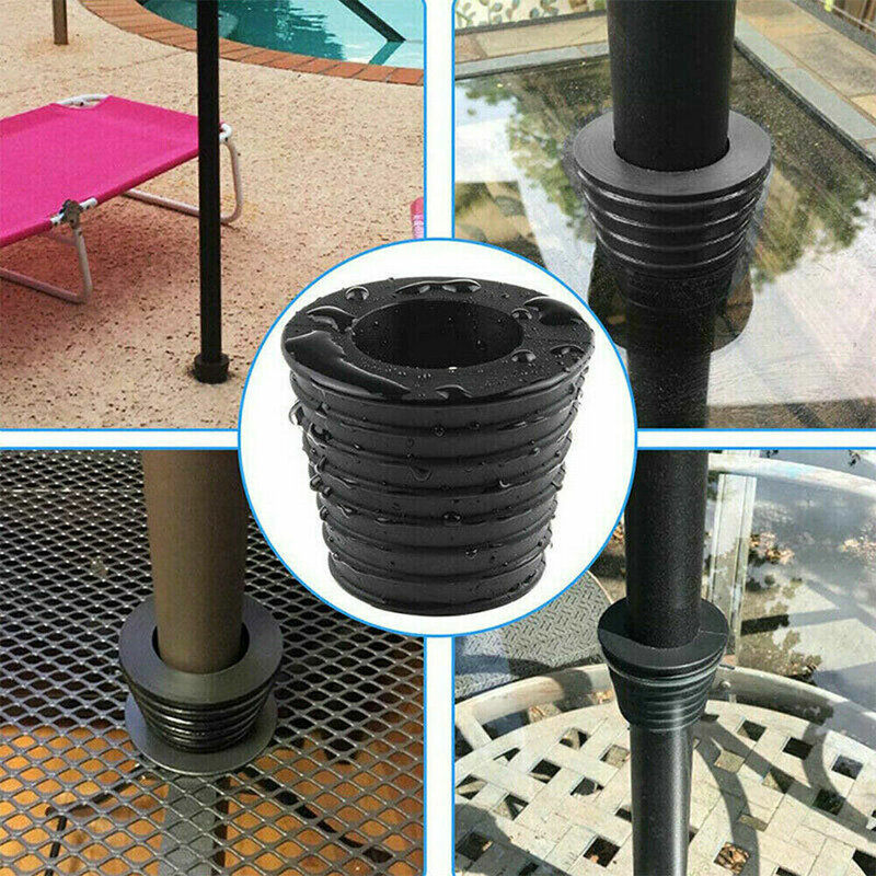 Base de paraguas de goma, Material duradero y resistente a la corrosión para soporte de Base y combinaciones de paraguas