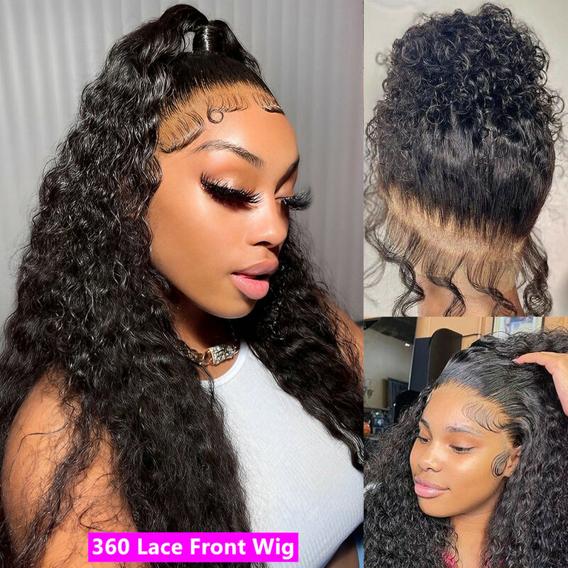 30 40 Inch Loose Deep Wave Frontal Wig 13x6 Hd Lace 13x4 Water Wave Glueless Curly Wigs For Women 360 Lace Front Wig Human Hair