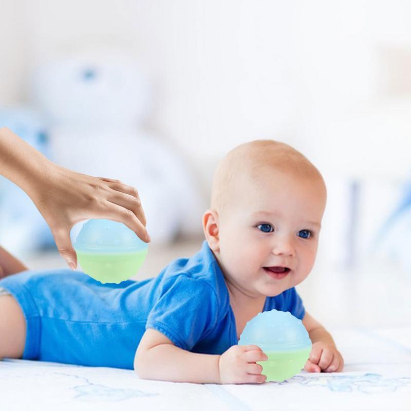 Sensoryczne piłki do masażu teksturowane kulki sensoryczne dla dzieci przenośne kulki do odbijania do rozpylania wody miękkie zabawki dotykowe