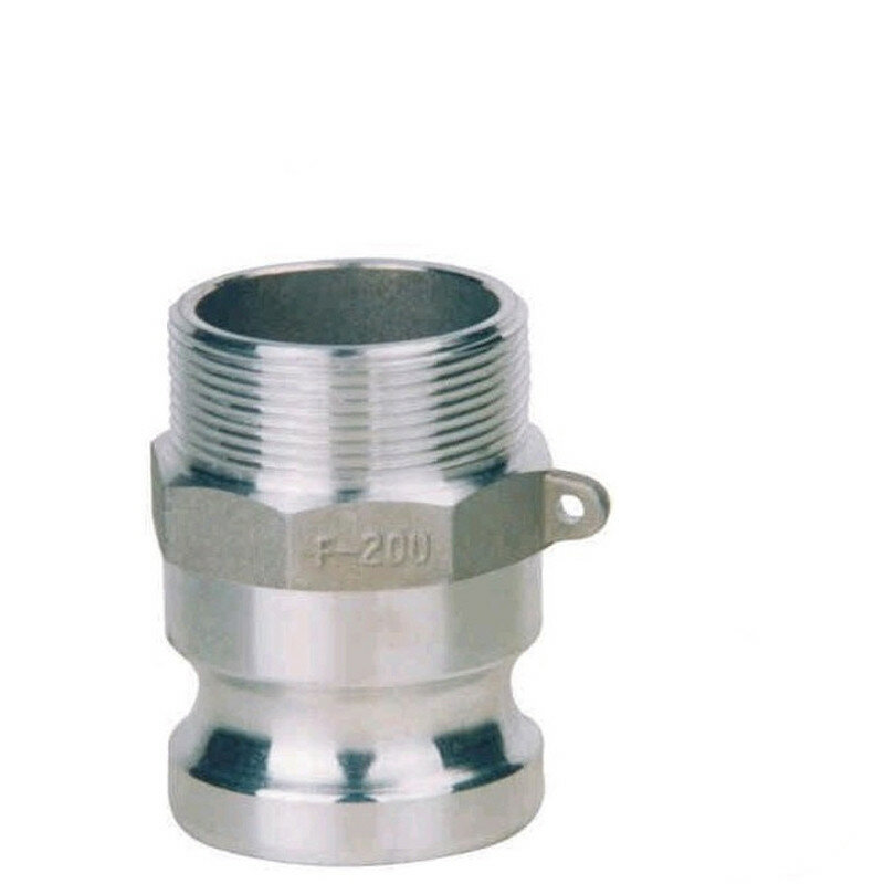 Free shipping 1/2"-2" Type F Trash Pump Adapter Male Camlock with Male Pipe Threads SS 304 Max 250 psi