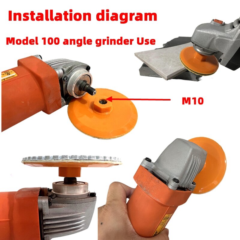 Ceramic tile edge trimming chamfering grinding disc 80/100mm stone granite chamfering rock plate edge trimming tool angle grind