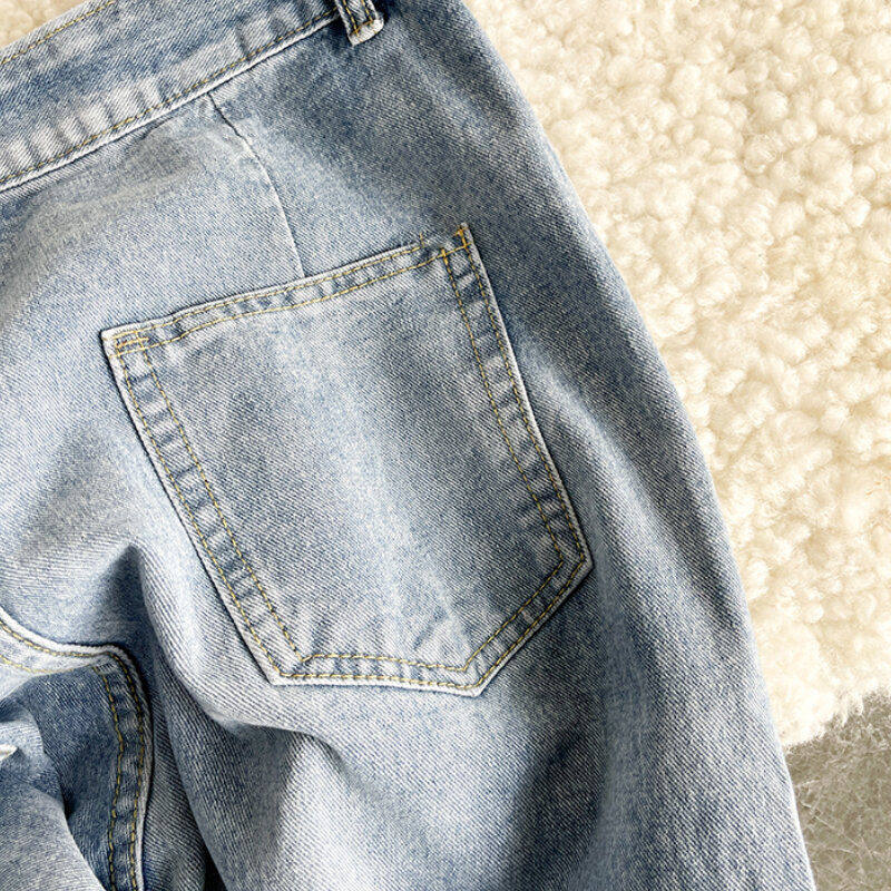 Jeans reto solto masculino com zíper, jeans monocromático, jeans chique para estudantes, lazer de rua, tudo que combina, simples, sólido, Ulzzang, verão
