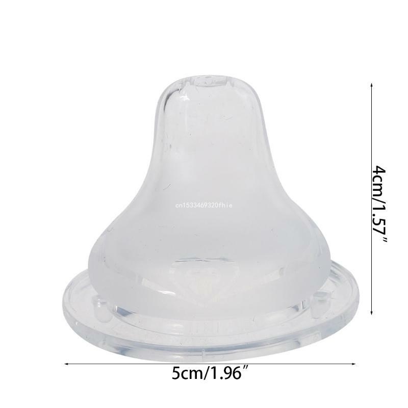 Chupete silicona líquida seguridad para bebé, pezón pato, repuesto Flexible Natural para accesorios