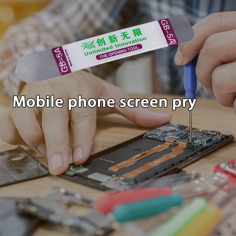 LCD ferramenta de abertura para o telefone móvel, Touch Screen Repair Kit, Pry Slice, macio, fino, aço inoxidável, novo