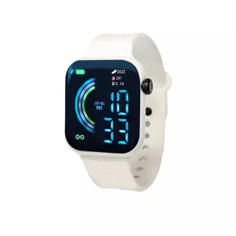 Wowen-reloj electrónico desechable para hombre y niño, pulsera Digital LED, deportivo, resistente al agua, no recargable, 2024