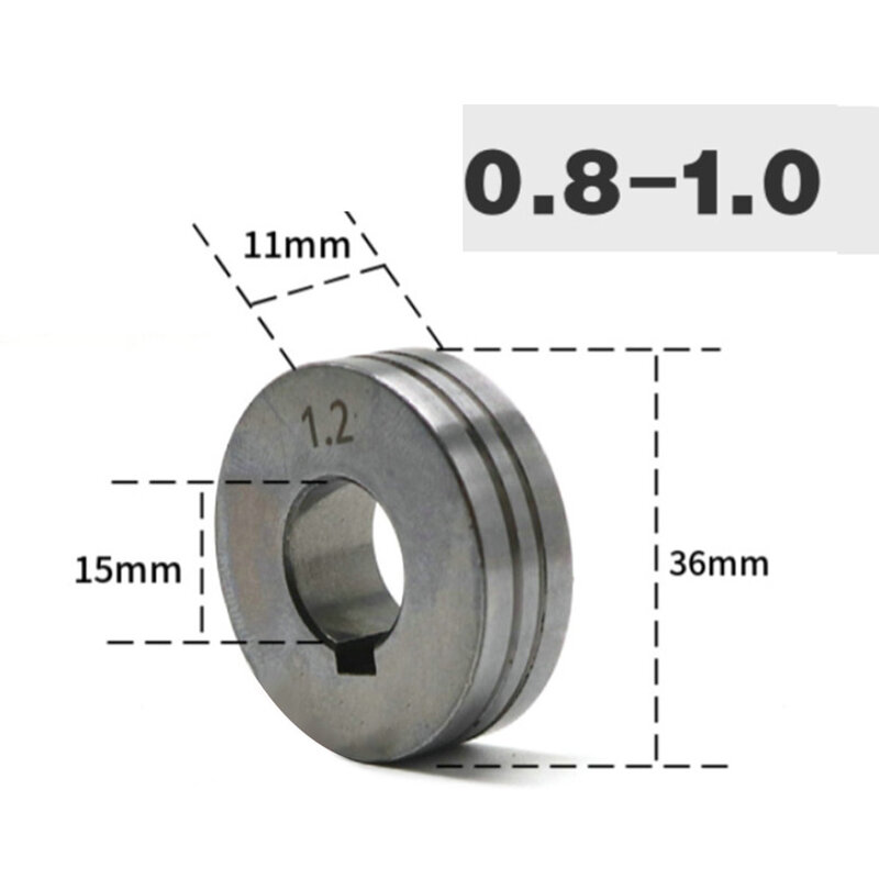 Wire Feed Drive Roller, 2 Tamanhos, Inclui 0.6-0.8mm, 0.8-1.0mm, Home Ferramenta Suprimentos, Peças, 1Pc