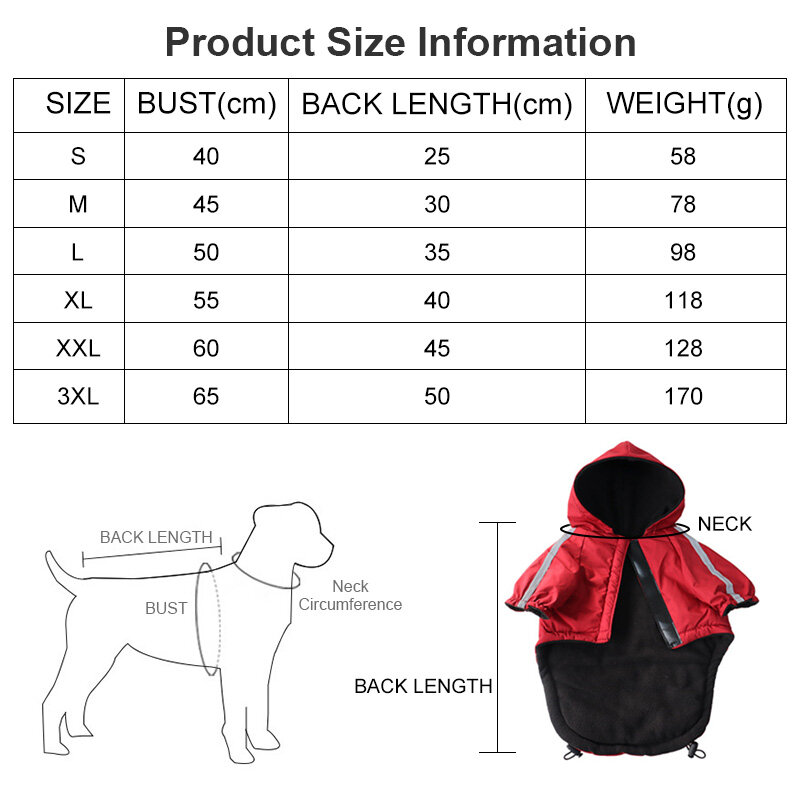 Abrigo impermeable con capucha para perro, Chaqueta de algodón con cara de perro pequeño y gato, ropa reflectante para mascotas, Otoño e Invierno