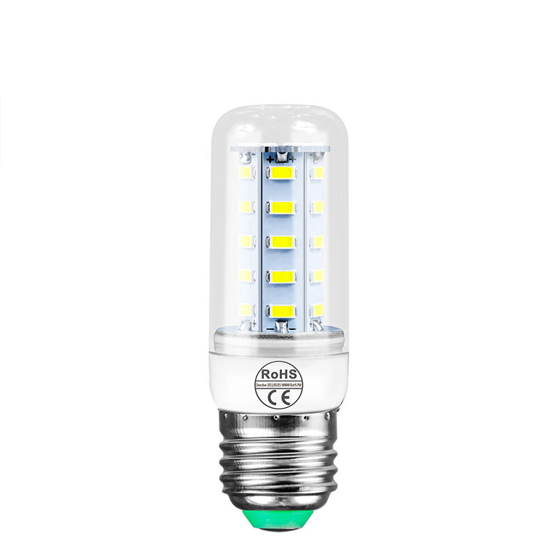 Оптовая продажа, новая светодиодная лампа E27 E14 9 Вт 12 Вт 15 Вт 20 Вт SMD5730, лампа-кукуруза с теплым/белым светом