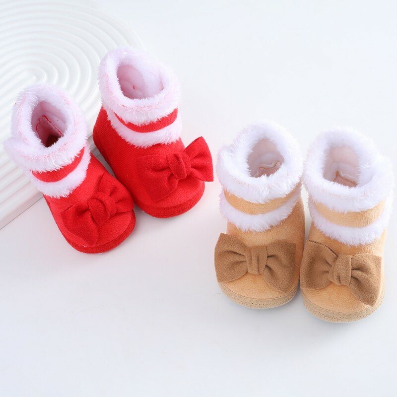 0-18m botas de neve inverno bebê menino menina botas macio da criança sapatos anti-deslizamento quente recém-nascido berço infantil sapatos