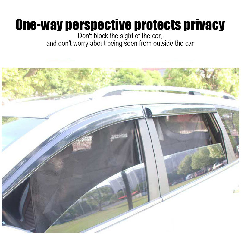 Auto Mesh chowany parasol przeciwsłoneczny magnes parasolka jednokierunkowa perspektywa ochrona prywatności osłona przeciwsłoneczna ze szkła bocznego
