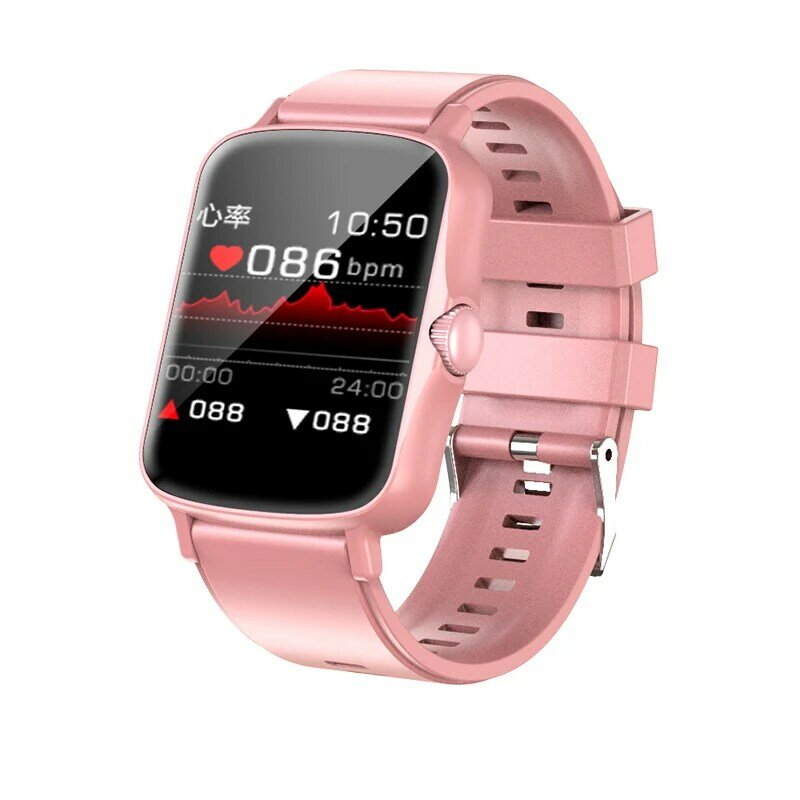 Manridy H5 Smartwatch Bluetooth Hartslag Waterdichte Temperatuur Bloeddruk En Zuurstof Monitoring Voor Apple Huawei