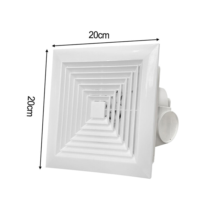 Ventilatore di ventilazione ventilatore di scarico per montaggio a parete a soffitto ventilatore di scarico per cucina da bagno per uso domestico ventilazione quadrata per interni miglioramento della casa