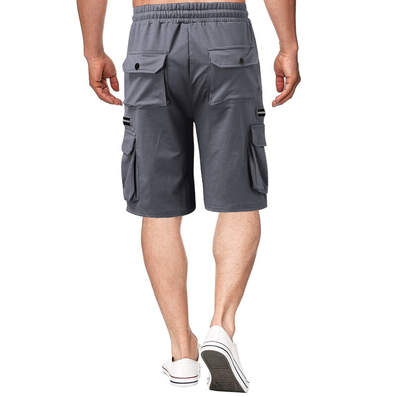 Pantaloncini da uomo Streetwear moda Casual abbigliamento da uomo in cotone con doppia tasca pantaloncini Cargo pantaloni a cinque punti di tendenza Casual di alta qualità