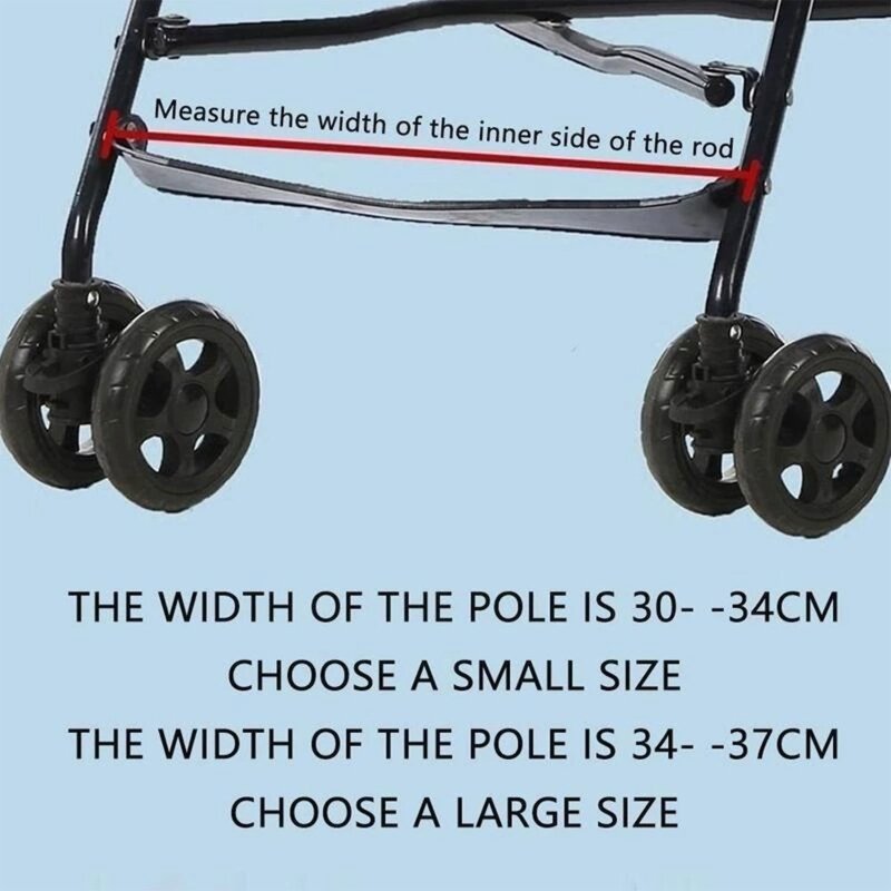 Pedal antideslizante para cochecito de bebé, reposapiés antideslizante, compacto, ligero, negro